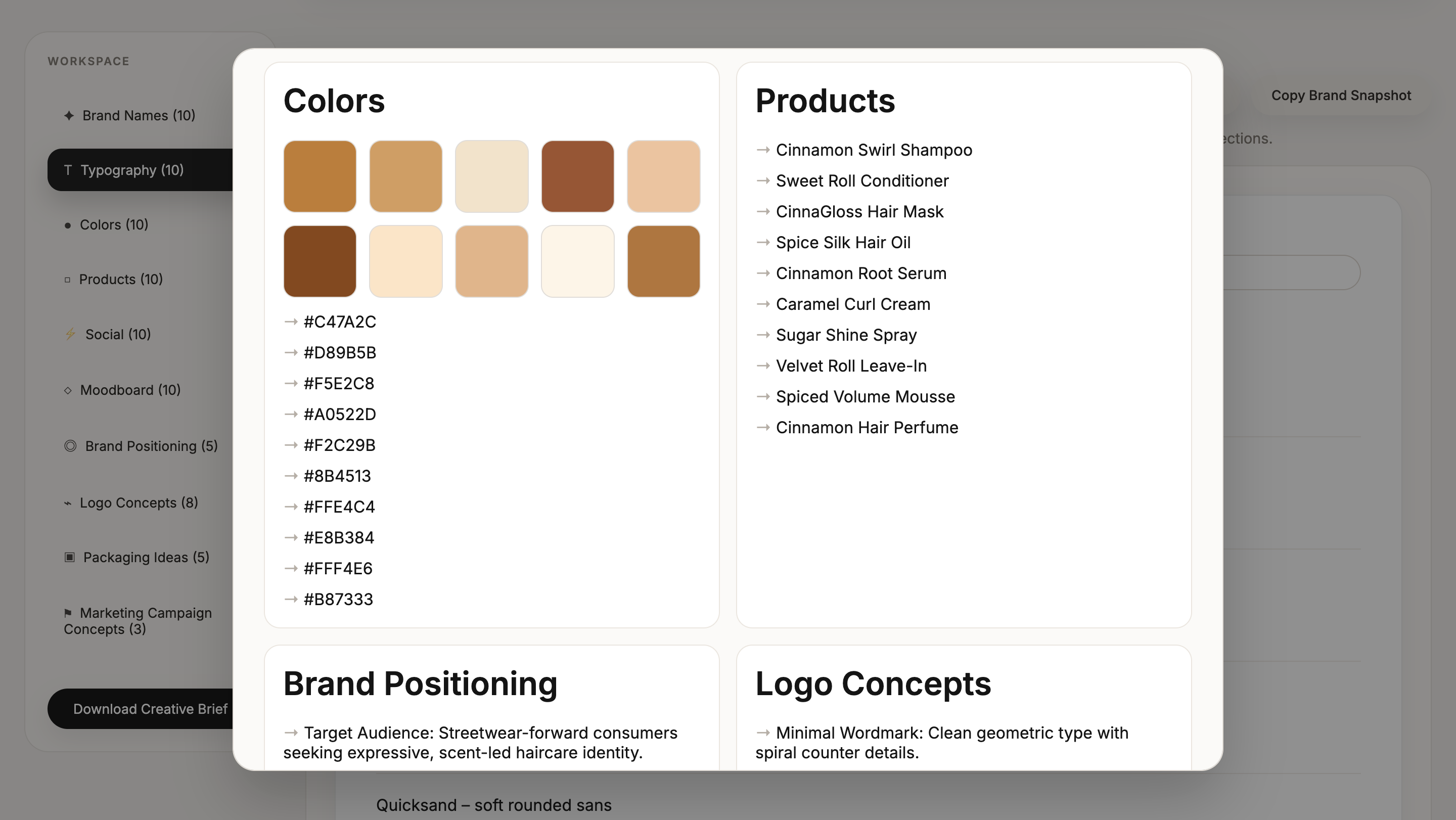 Aether colors and products direction