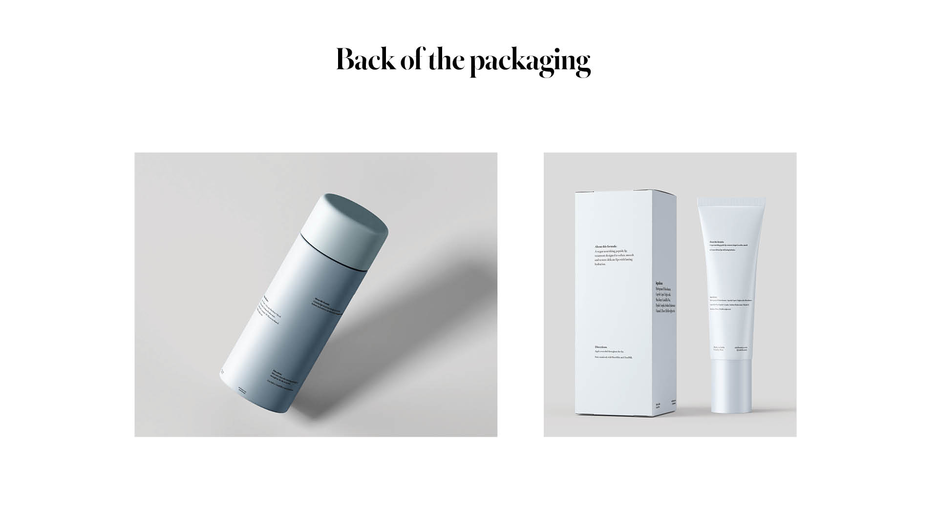 Aire product tube mockup