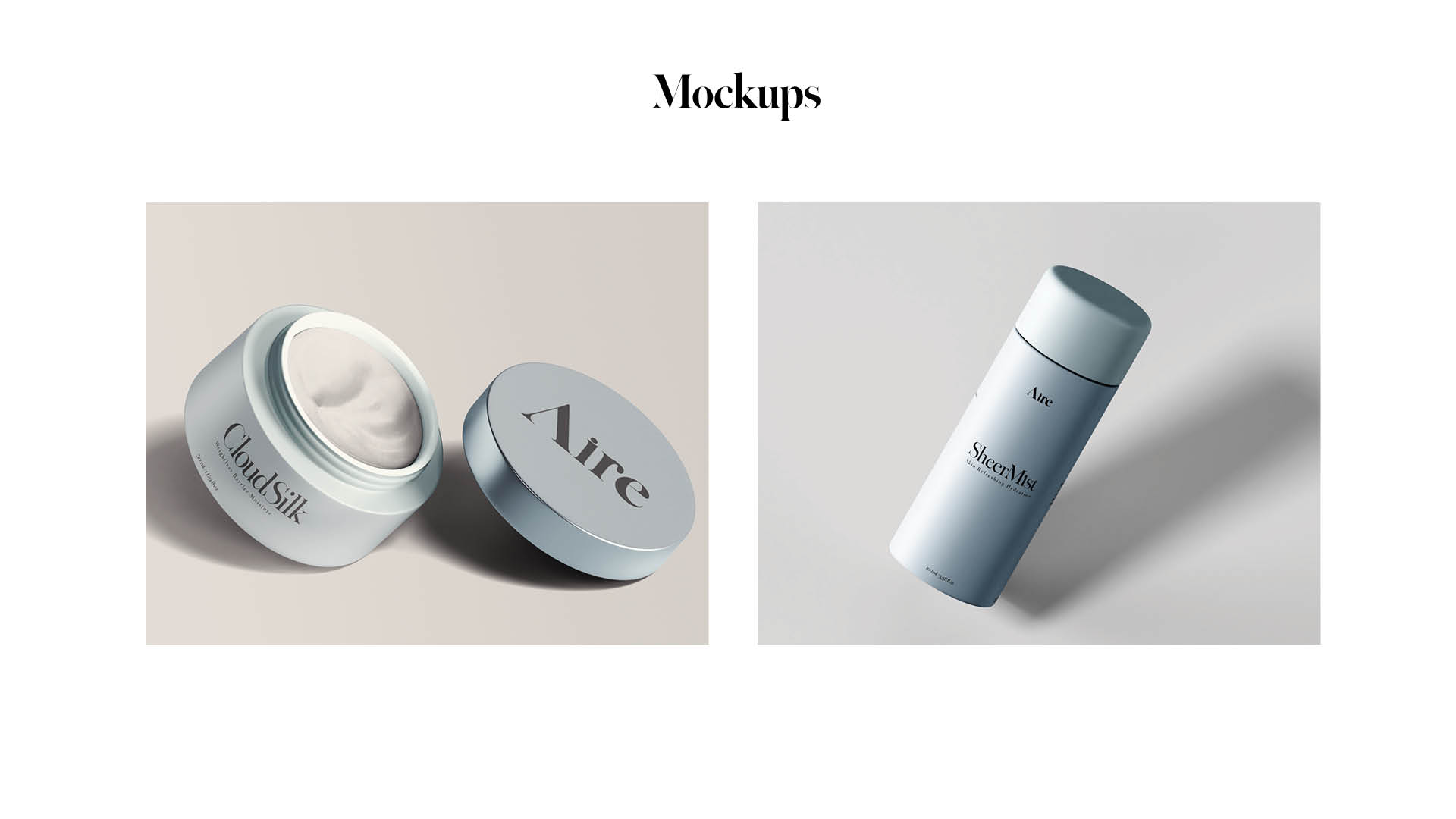 Aire product jar mockup